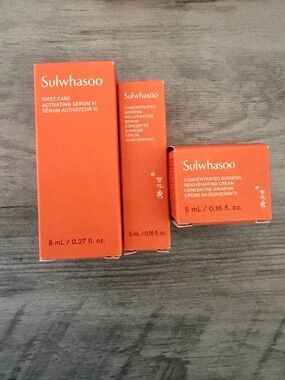 Sulwhasoo Concentrated Ginseng Rejuvenating Serum & Cream - Orange